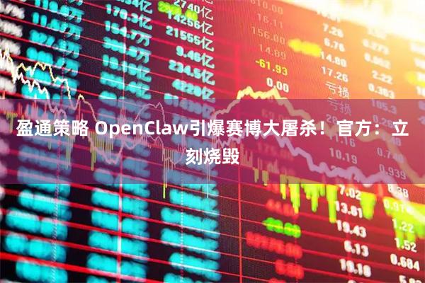 盈通策略 OpenClaw引爆赛博大屠杀！官方：立刻烧毁