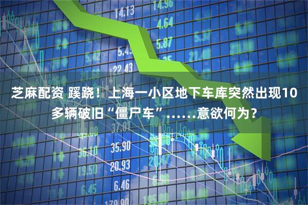 芝麻配资 蹊跷！上海一小区地下车库突然出现10多辆破旧“僵尸车”……意欲何为？